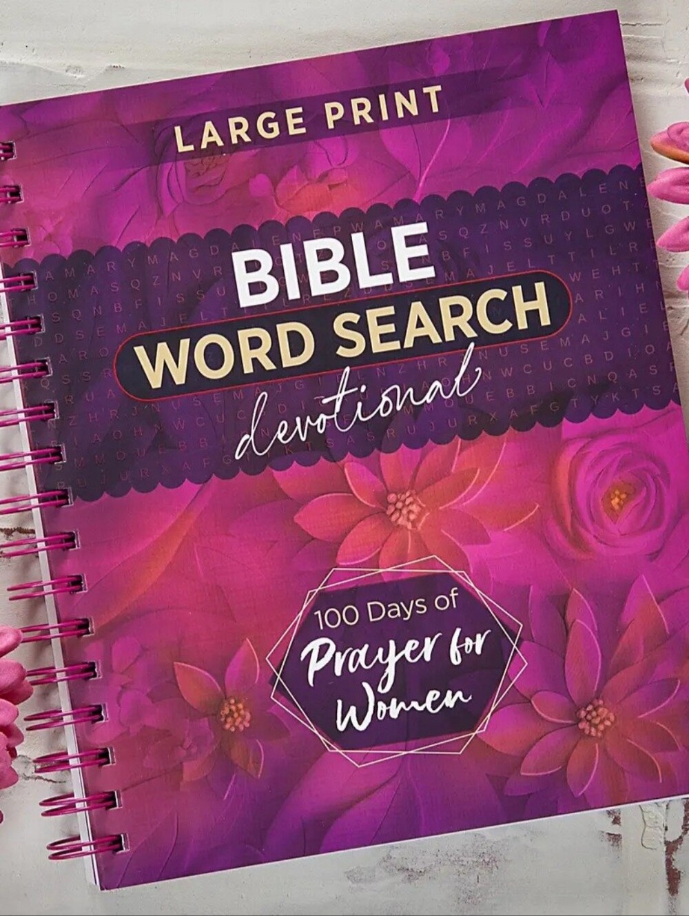 Purple Spiral Notebook with Gold Pen